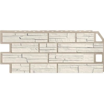 fineber slanec melovany bely 400x400 - Цокольный сайдинг FineBer серия “Сланец” – Мелованный Белый