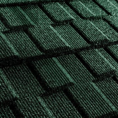 metrotile kompozitnaya cherepica metroviksen temno zeleny 400x400 - Композитная черепица Metrotile, коллекция MetroVisken – Темно-зеленый